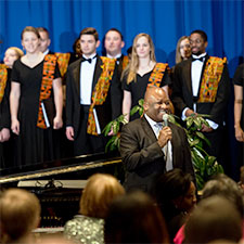 Essence of Joy signing at the Dr. Martin Luther King, Jr. Memorial Banquet