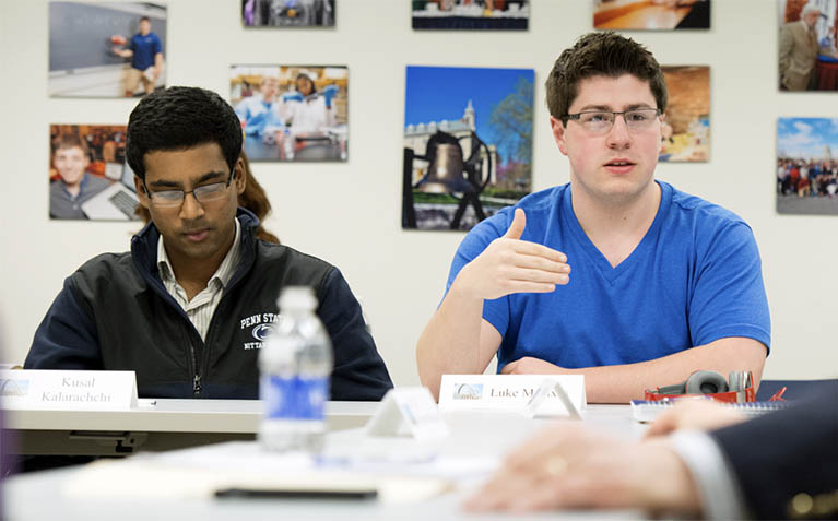 Two PLA students during class